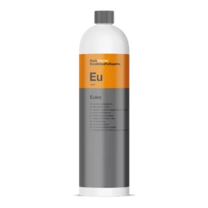 Flacon Eulex Koch-Chemie pour éliminer colle et résine sur carrosserie.