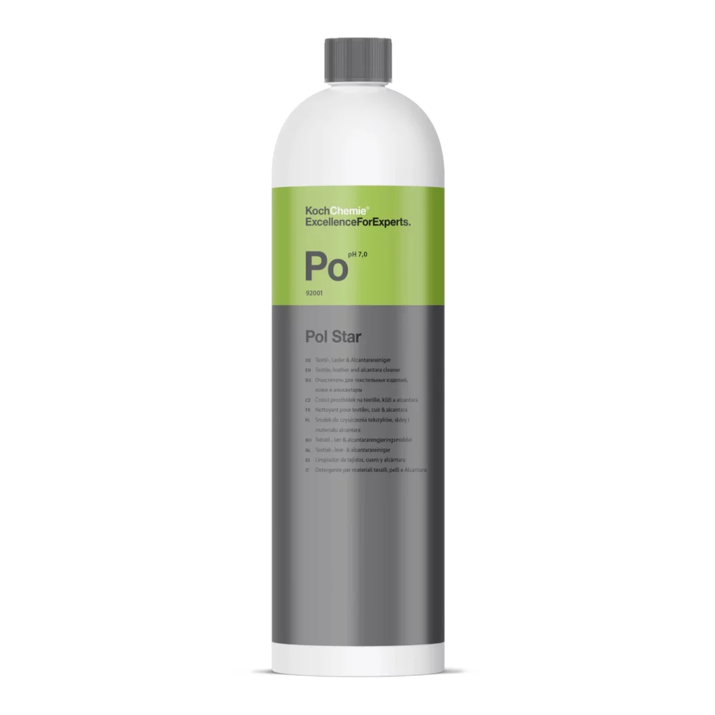 Nettoyant textile, cuir et alcantara Pol Star Koch-Chemie pH neutre.