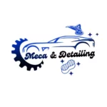 Logo Meca & Detailing combinant mécanique et esthétique auto.