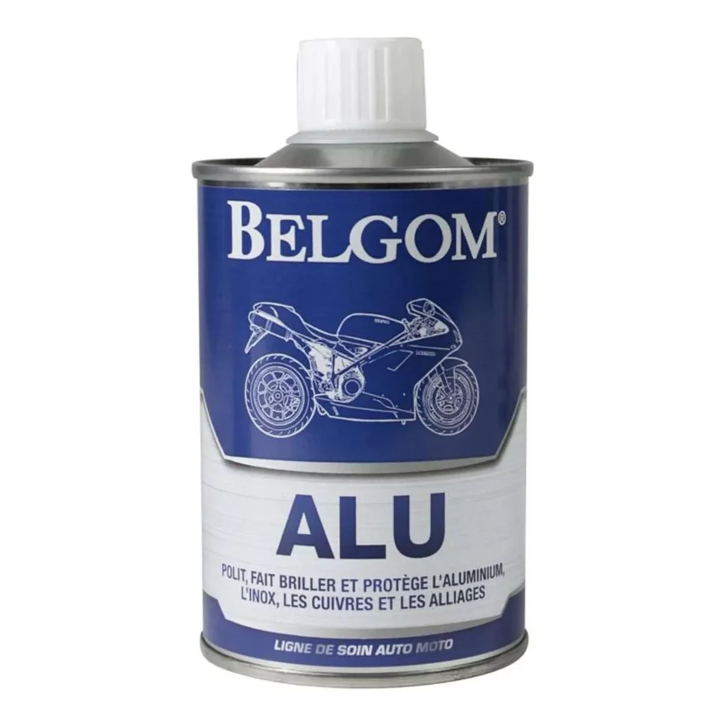 Bidon de Belgom Alu pour polir et faire briller l'aluminium et l'inox.