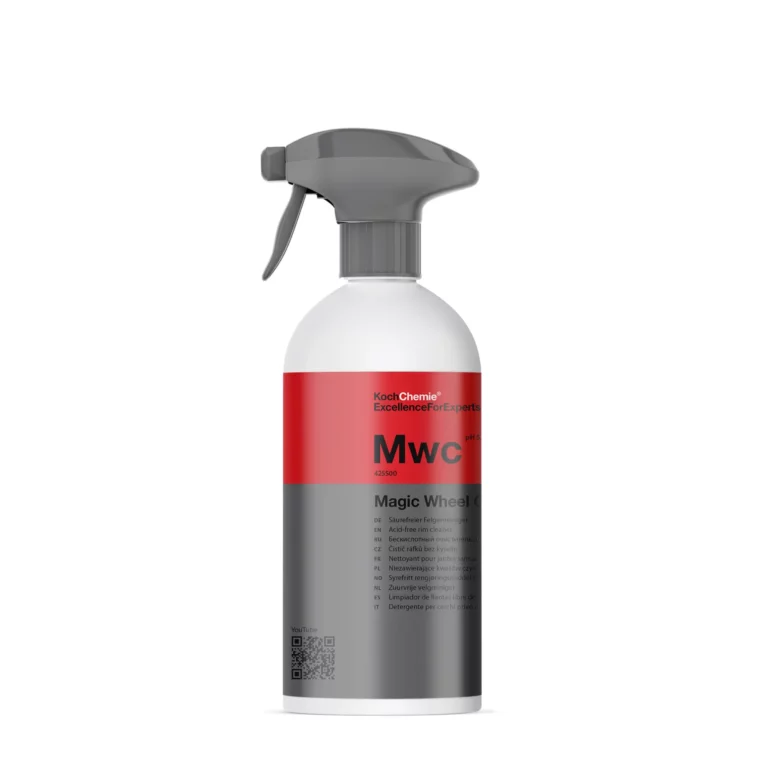 Nettoyage de jantes avec Koch Chemie Magic Wheel Cleaner Mwc (décontaminant ferreux) à Morges, Suisse.