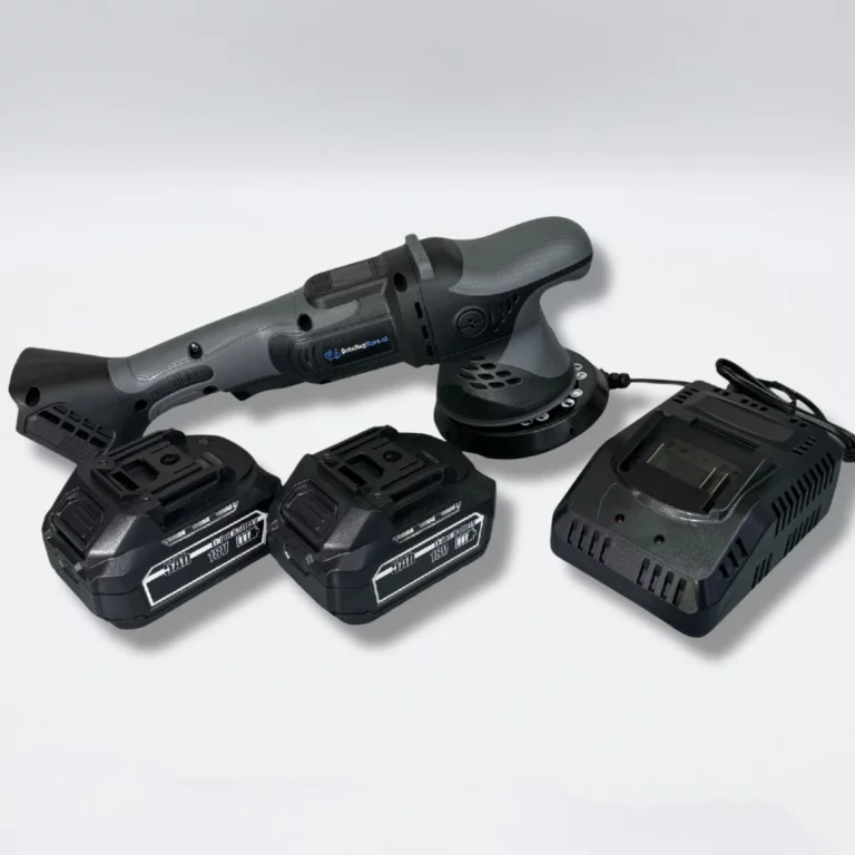Polisseuse orbitale sans fil avec 2 batteries Li-ion pour polissage carrosserie sans contrainte de câble – detailingstore.ch, Suisse romande